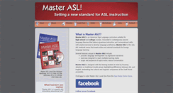 Desktop Screenshot of masterasl.com