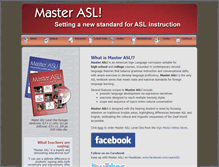 Tablet Screenshot of masterasl.com